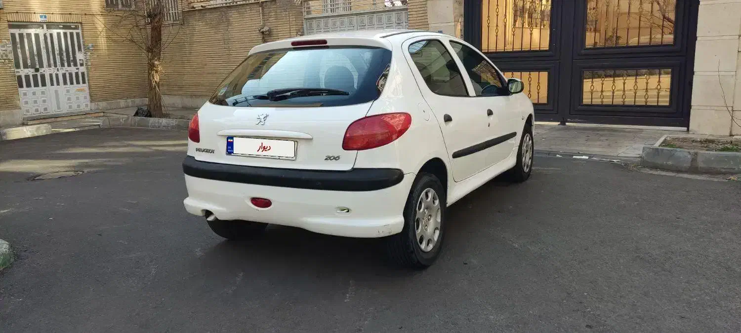 206 تیپ 2 مدل 1394 سفید|خودرو سواری و وانت|تهران, سازمان برنامه جنوبی|دیوار