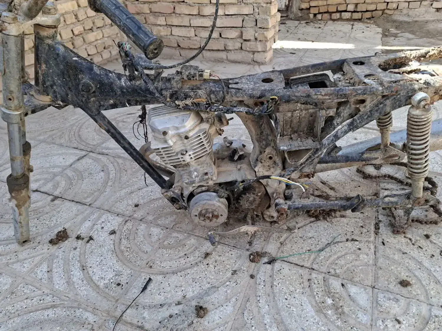 تن ی موتور مزایده|موتورسیکلت|جوادآباد, |دیوار