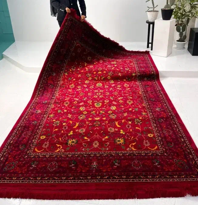 فرش کلاسیک زمینه قرمز لاکی|فرش|تهران, شکوفه (عبدل آباد)|دیوار