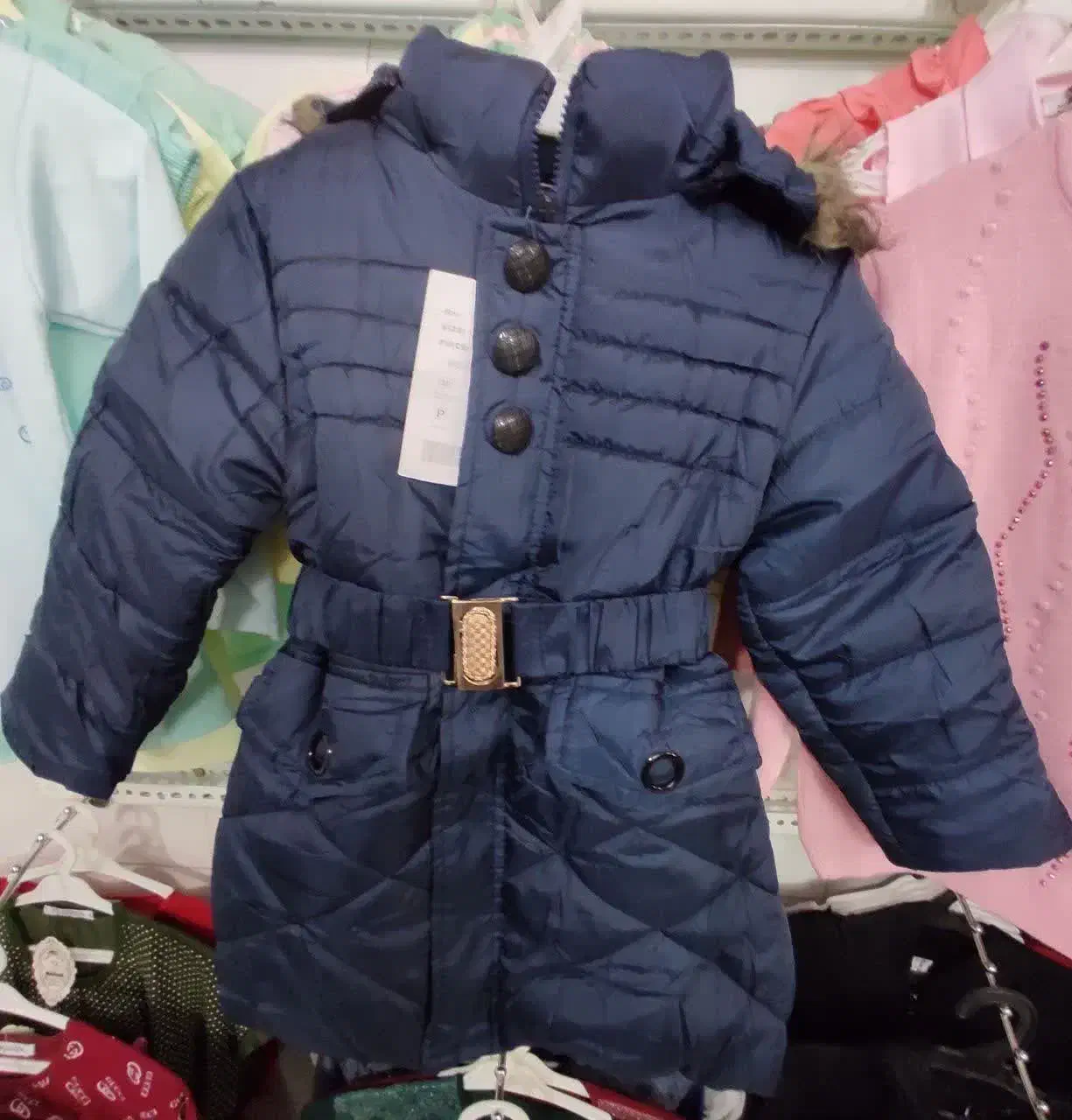 کاپشن دخترانه داخل خز|کفش و لباس بچه|میبد, |دیوار