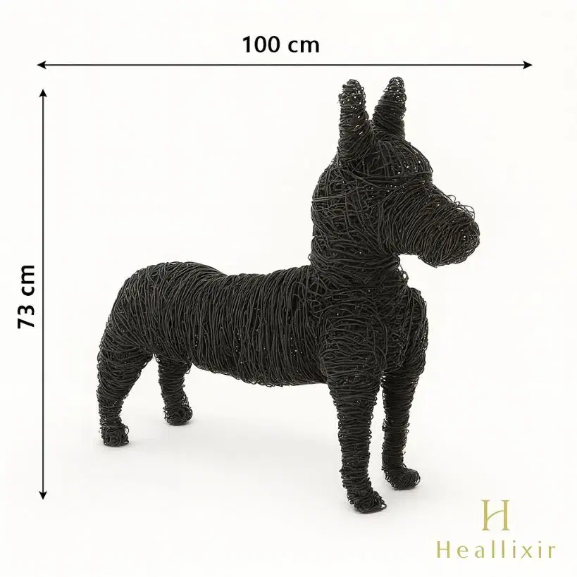 مجسمه سیمی دکوری سگ|مجسمه، تندیس، ماکت|هشتگرد, فاز ۱ مهستان|دیوار
