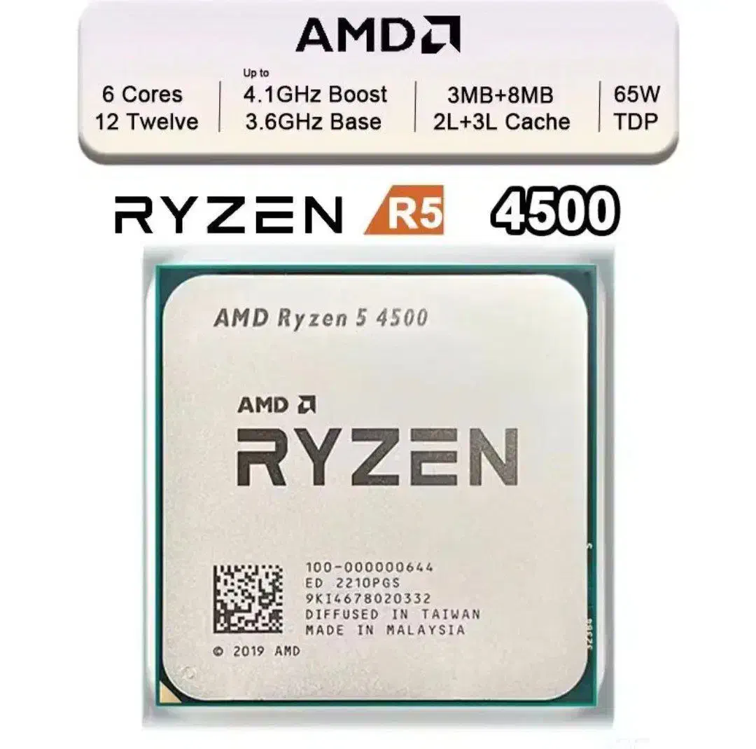 پردازنده رایزن / CPU AMD RYZEN R5 4500|قطعات و لوازم جانبی رایانه|شیراز, میانرود|دیوار