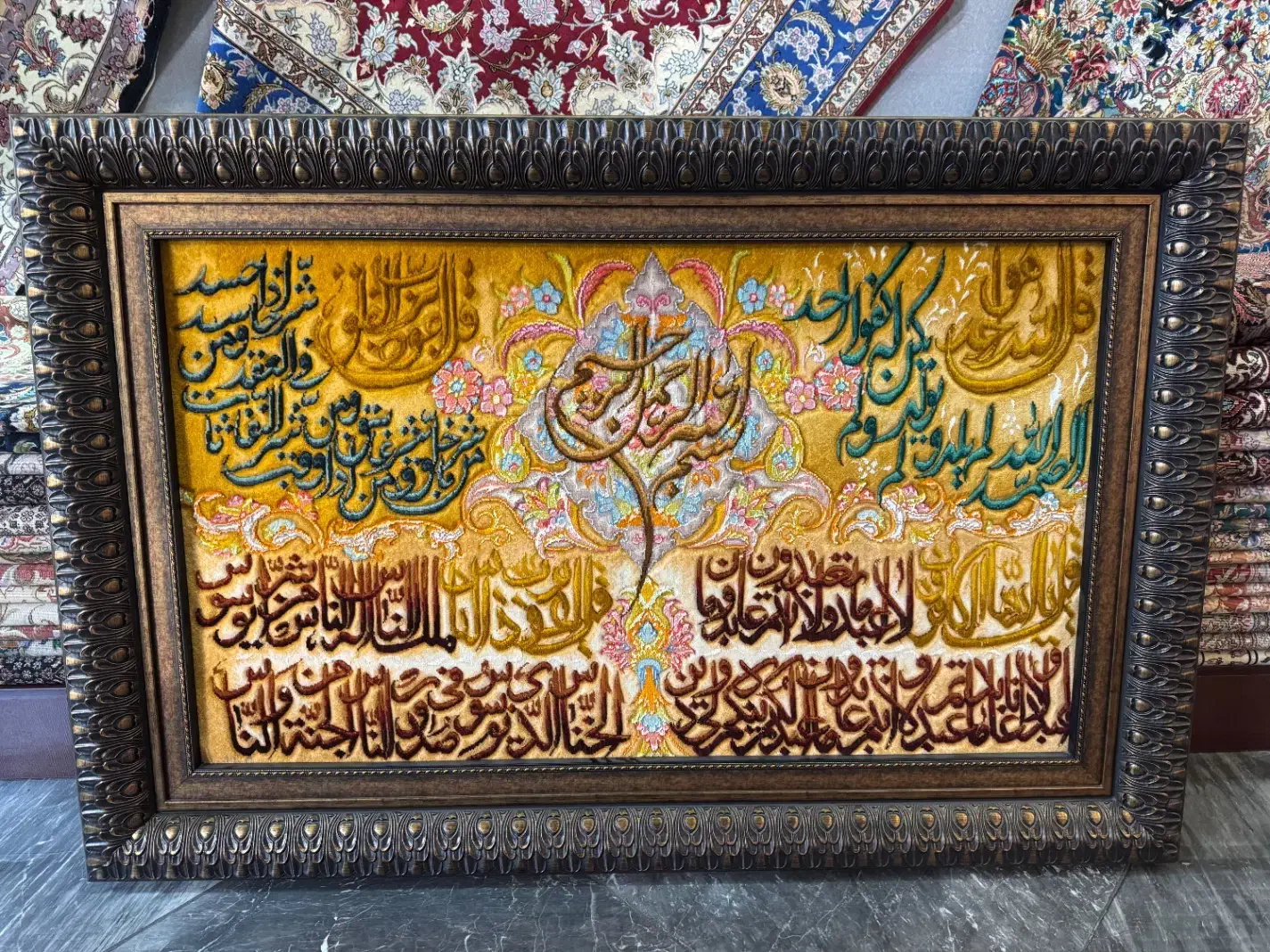 تابلو فرش  گل ابریشم|تابلو فرش|کرج, جهان‌شهر|دیوار