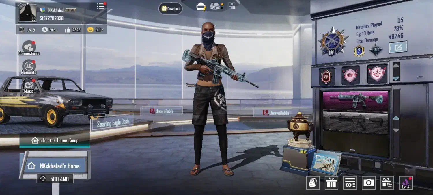 اکانت پابجی لول۶۹ امفور یخی|کنسول، بازی ویدئویی و آنلاین|زابل, |دیوار