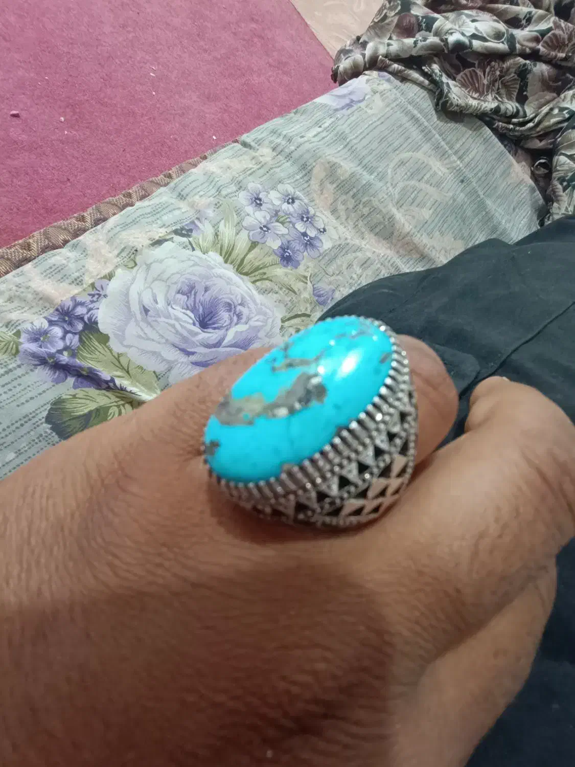 انگشترفیروزه اصل|جواهرات|رضویه, |دیوار