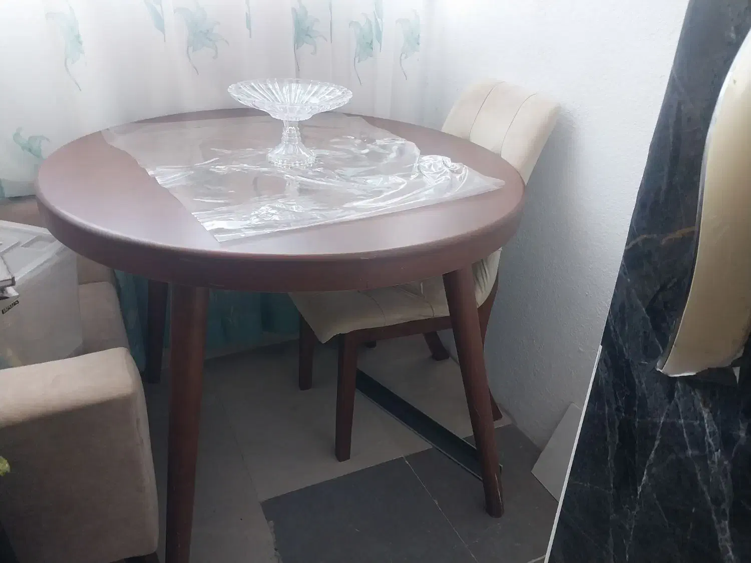 مبلمان آبی کرم ۷ نفره|مبلمان خانگی و میز عسلی|کرج, شهرک فهمیده|دیوار