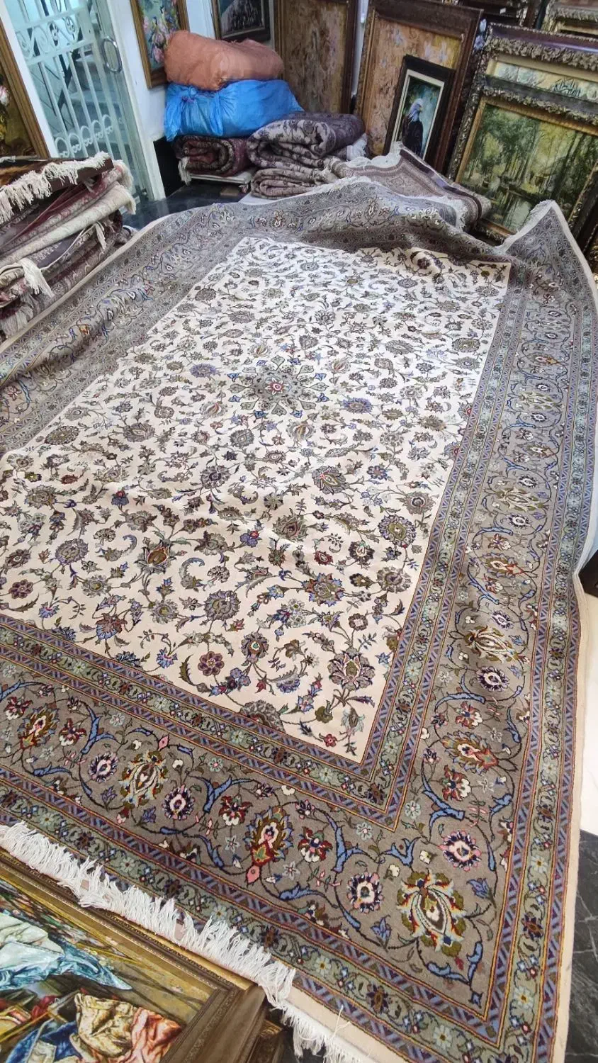 جفت فرش دستبافت ۱۲متری کرک کاشان.|فرش|تهران, پونک|دیوار