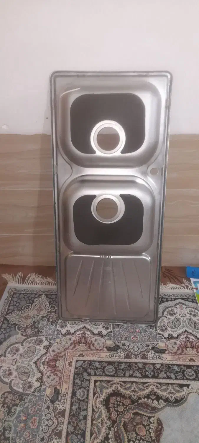 فروش فوری سینک ظرفشویی دوقلو استیل لبرز|مصالح و تجهیزات ساختمان|تربت جام, حافظ|دیوار