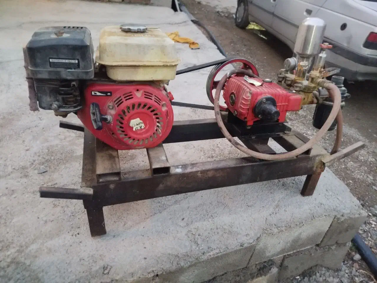 فروش موتور بنزینی سم پاشی با 80مترشلنگ|ماشین‌آلات صنعتی|سیمینه, |دیوار