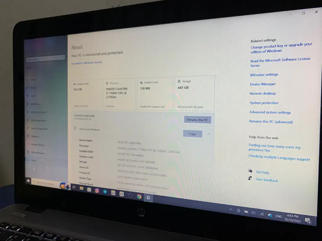 لپ تاپ HP EliteBook|رایانه همراه|علی‌آباد کتول, |دیوار