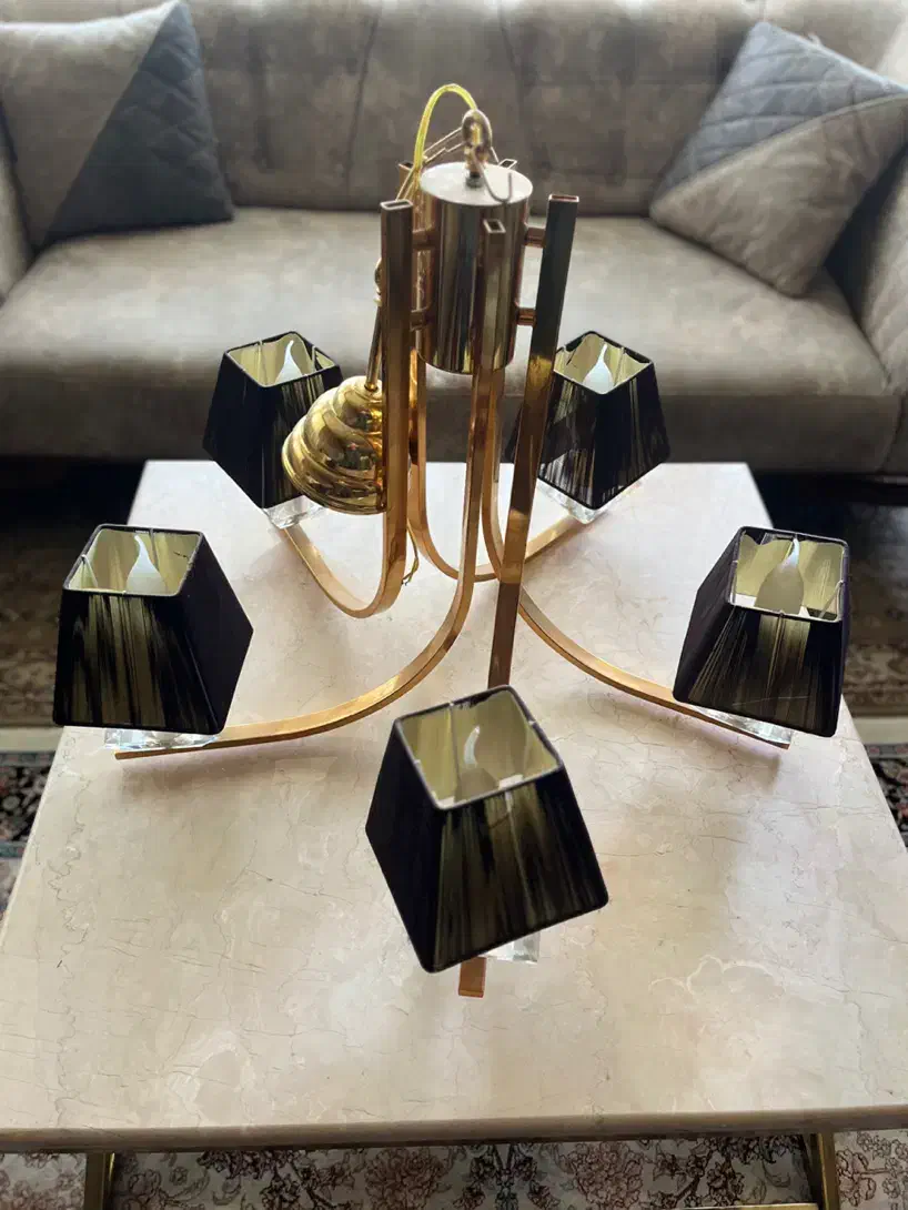 لوستر ۵ شاخه کلاسیک|لوستر و چراغ آویز|مشهد, الهیه|دیوار