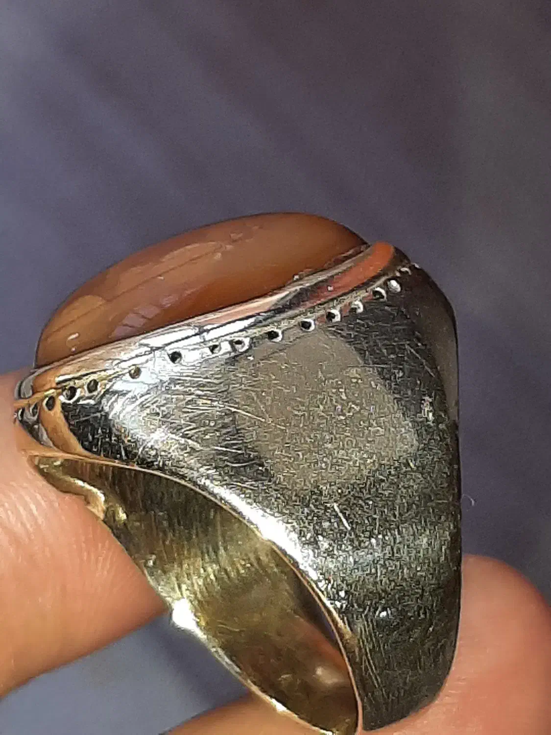 انگشتر عقیق یمن قدیمی|کلکسیون اشیاء عتیقه|کرمان, |دیوار