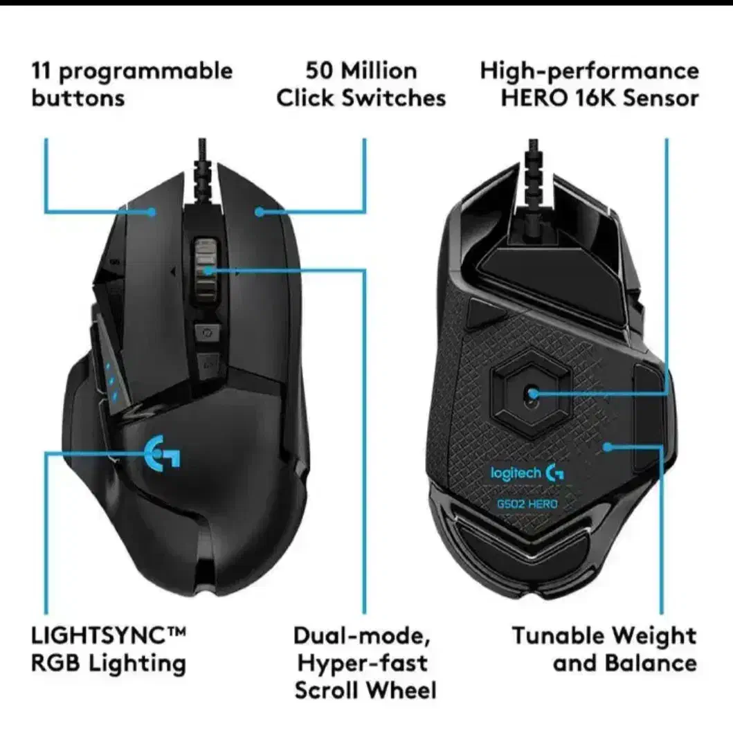 موس گیمینگ G502 hero|قطعات و لوازم جانبی رایانه|گنبد کاووس, |دیوار