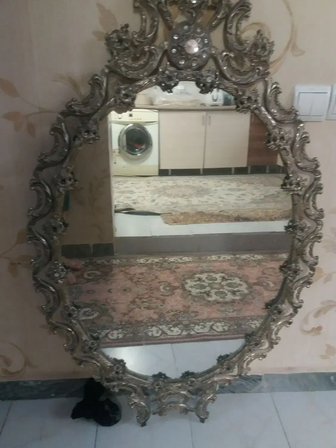 اینه برنزی قدیمی سنگین|آینه|سهند, |دیوار