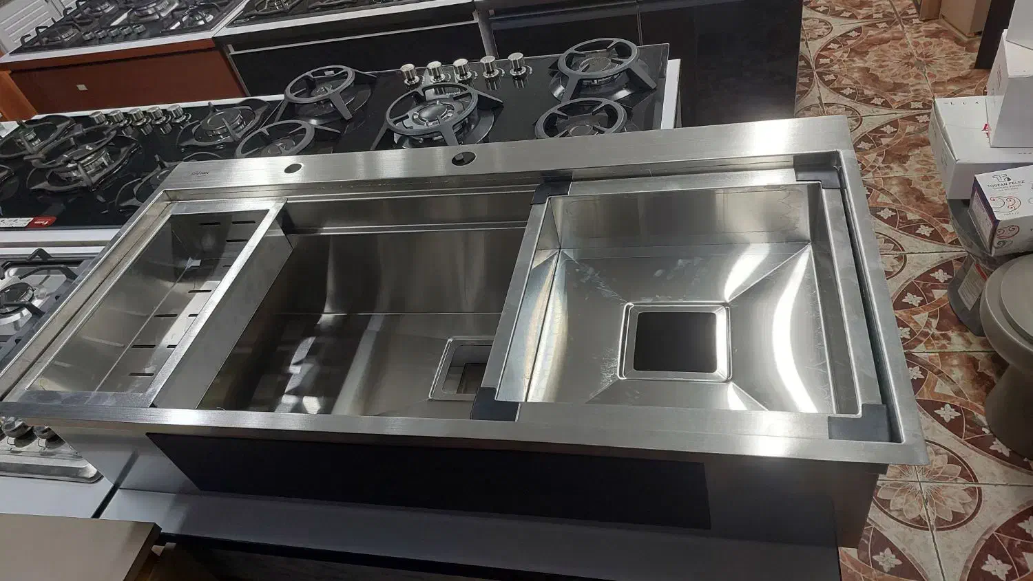 ظرفشویی باکسی ۱ متری استیل خالص(چک|مصالح و تجهیزات ساختمان|ملایر, |دیوار