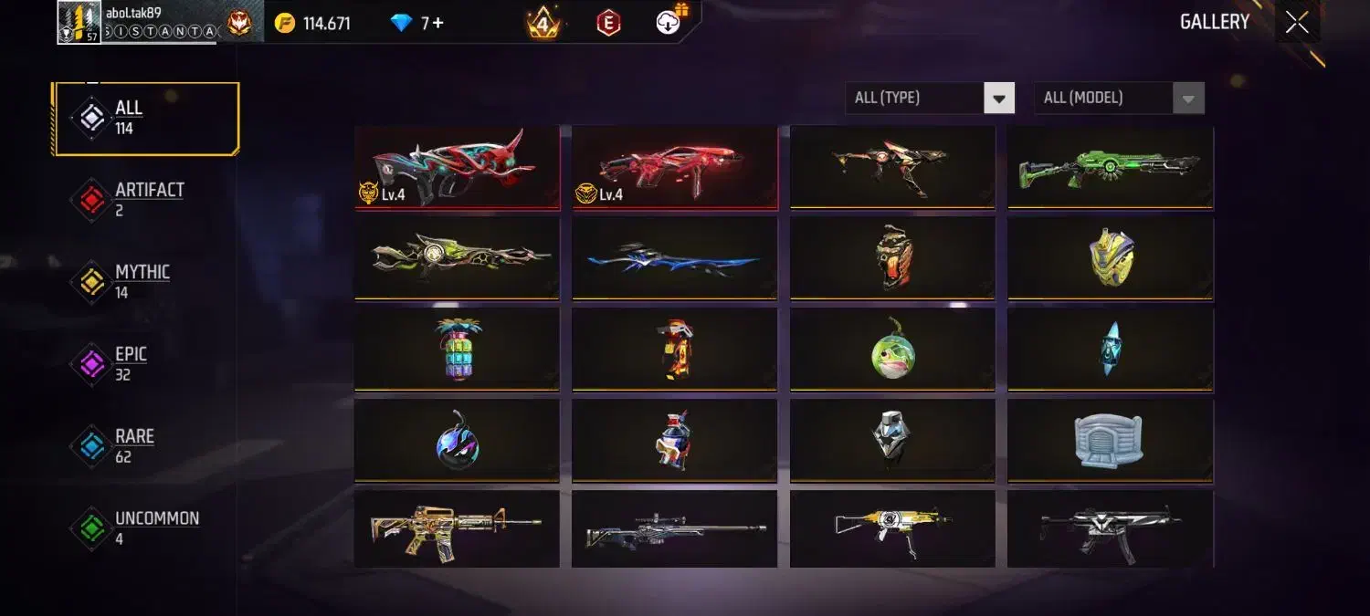 اکانت فری فایر گاد|کنسول، بازی ویدئویی و آنلاین|زابل, |دیوار