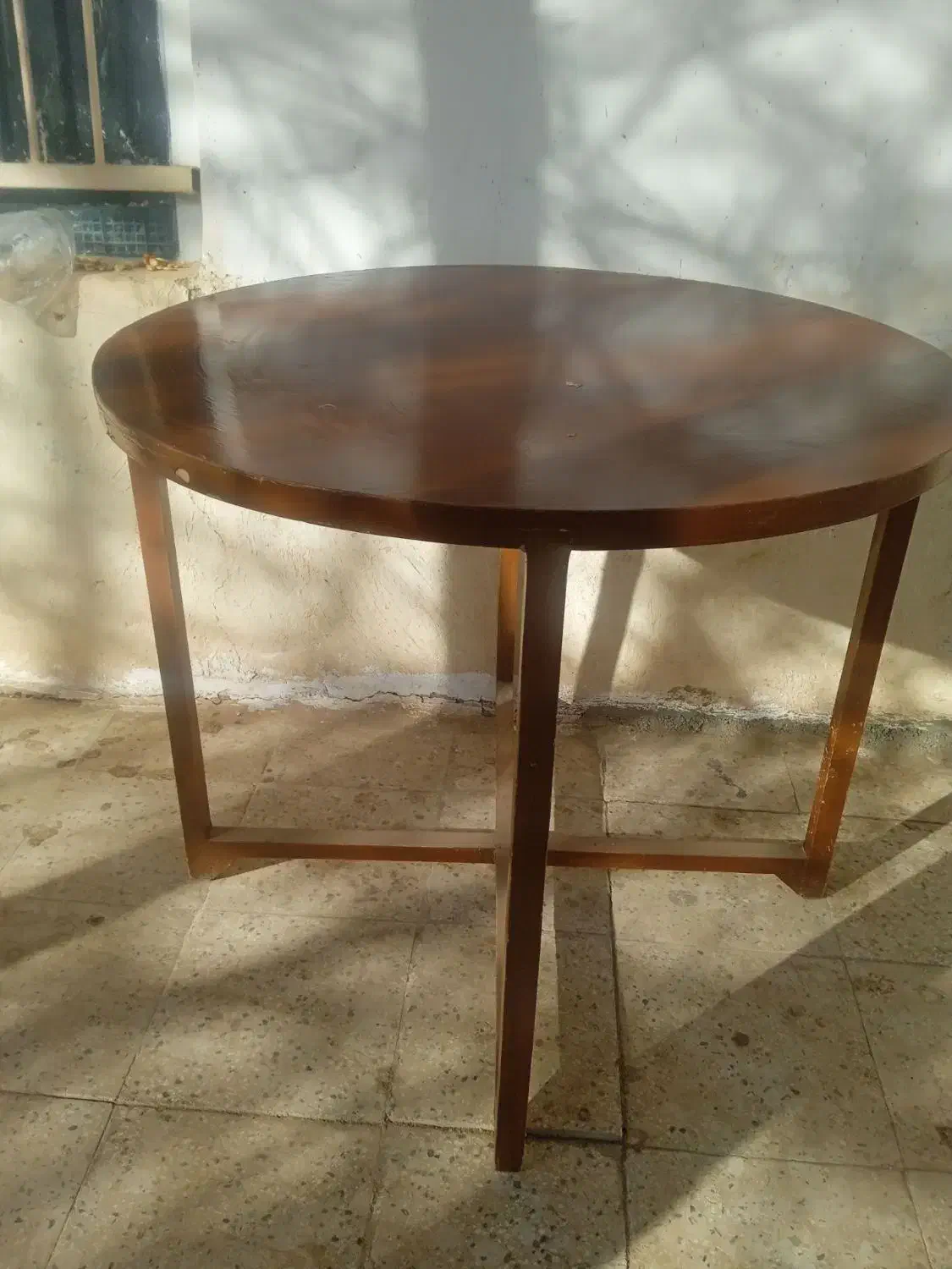 میز غذا خوری چوبی گرد|میز و صندلی غذاخوری|قیدار, |دیوار