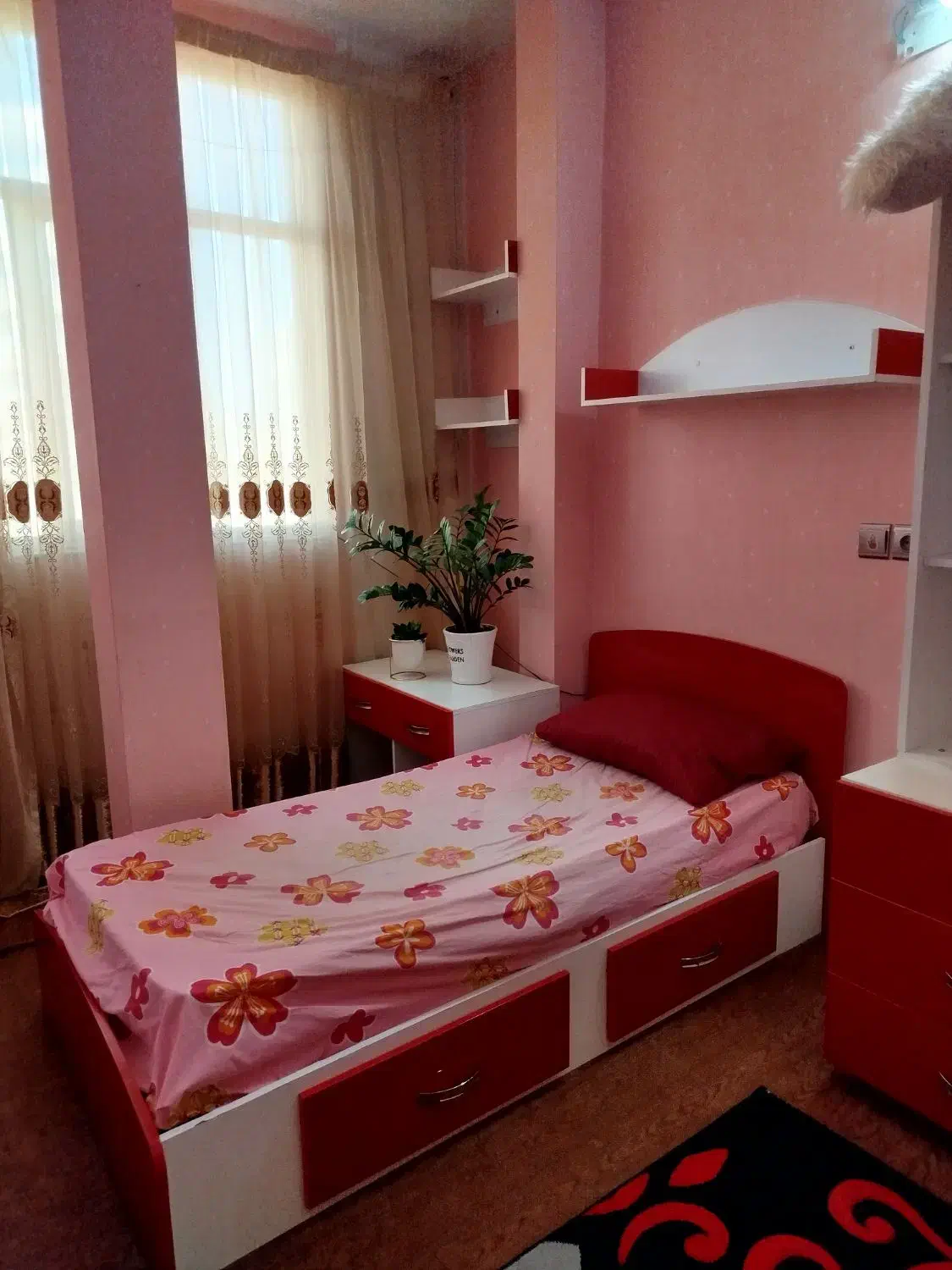 کمد و تخت نوجوان و کودک|تخت و سرویس خواب|میاندوآب, |دیوار