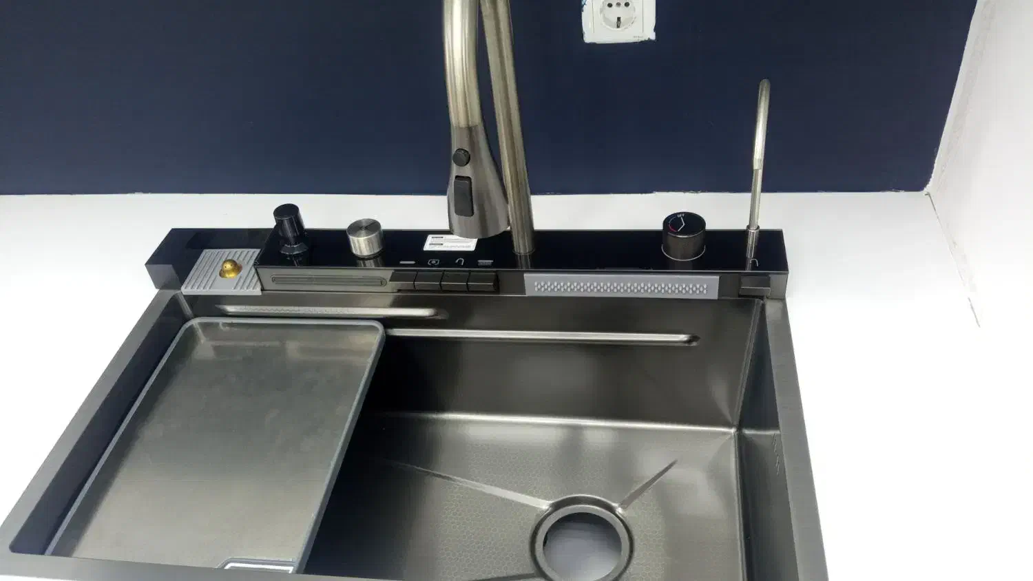 سینک پیانویی|آب‌چکان و نظم‌دهنده ظروف|جم, |دیوار