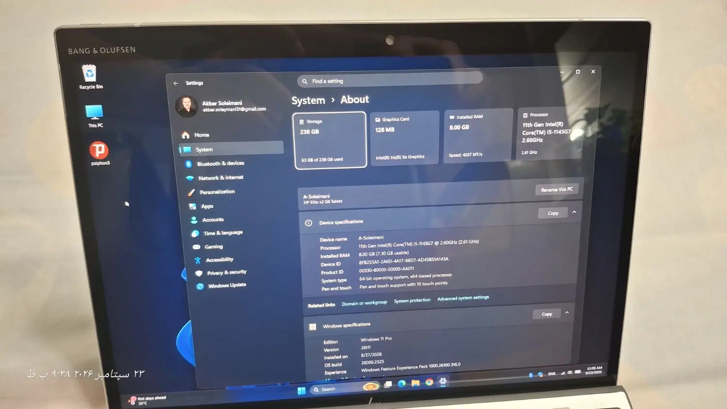 لپ تاپ hp elite x2 g8 سیمکارت فعال و قلم نو|رایانه همراه|اصفهان, برازنده|دیوار