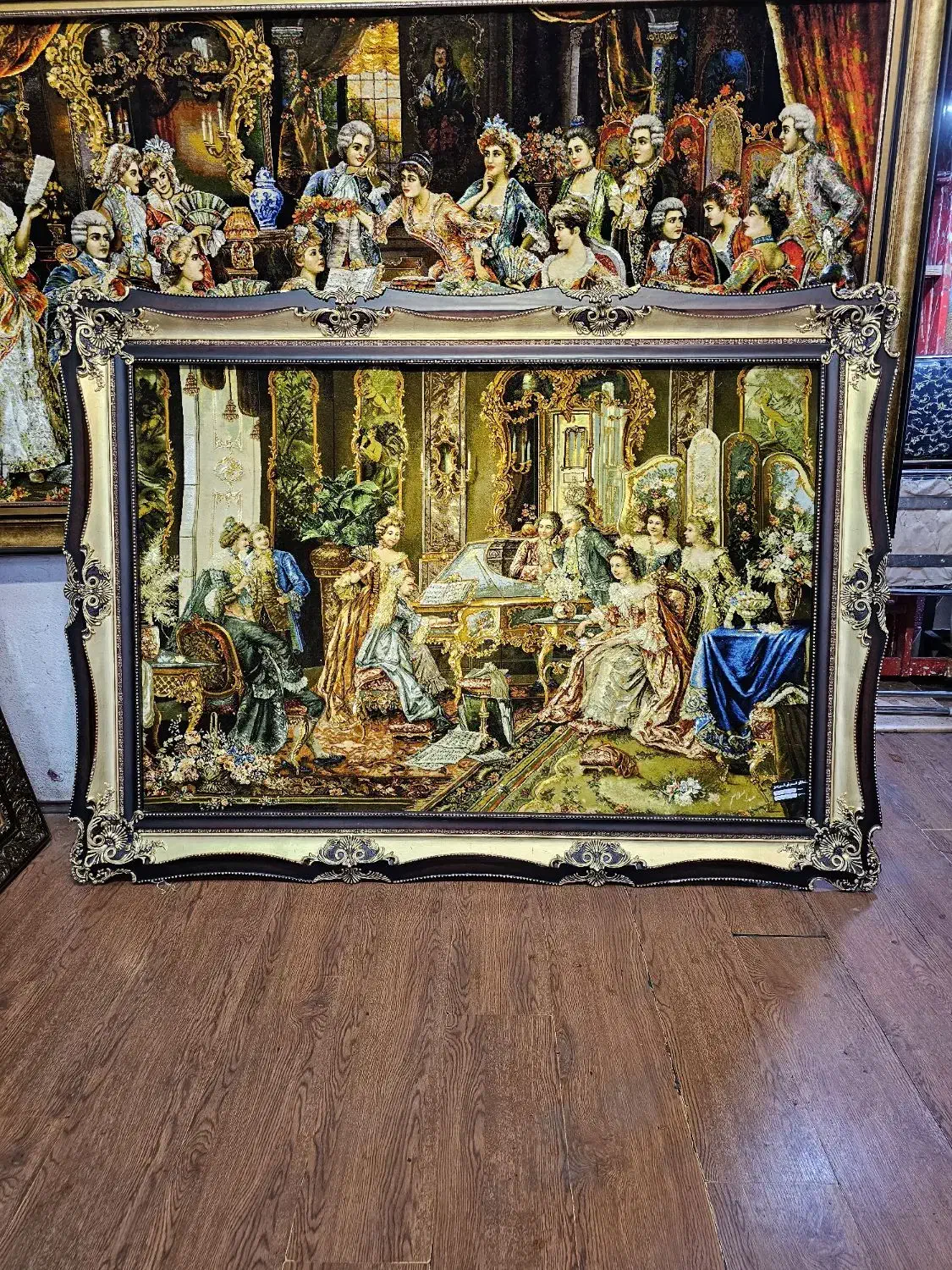 تابلو فرش پیانو زن ۱۰۰*۱۵۰|تابلو فرش|تهران, علم و صنعت|دیوار