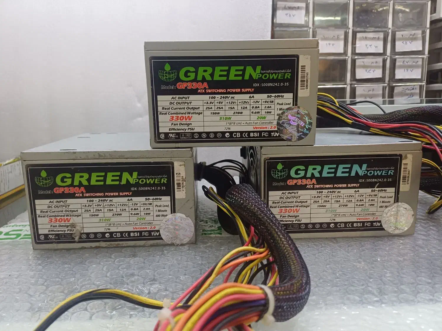 ۳ عدد پاور گرین ۳۳۰w|قطعات و لوازم جانبی رایانه|مشهد, کوه سنگی|دیوار
