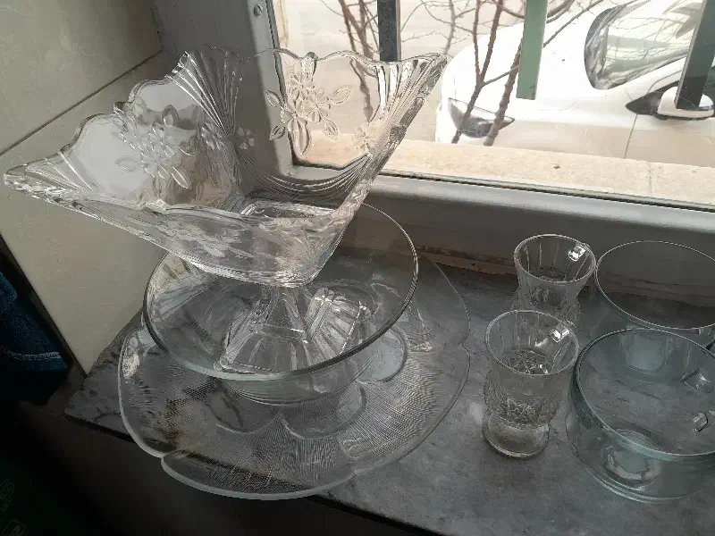 ظروف بلوری|ظروف سرو و پذیرایی|همدان, |دیوار