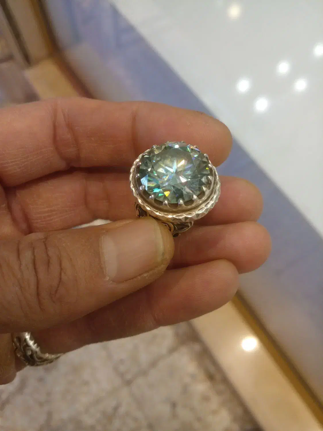 انگشتر موزنایت درشت اصلی|جواهرات|قم, شاه ابراهیم|دیوار