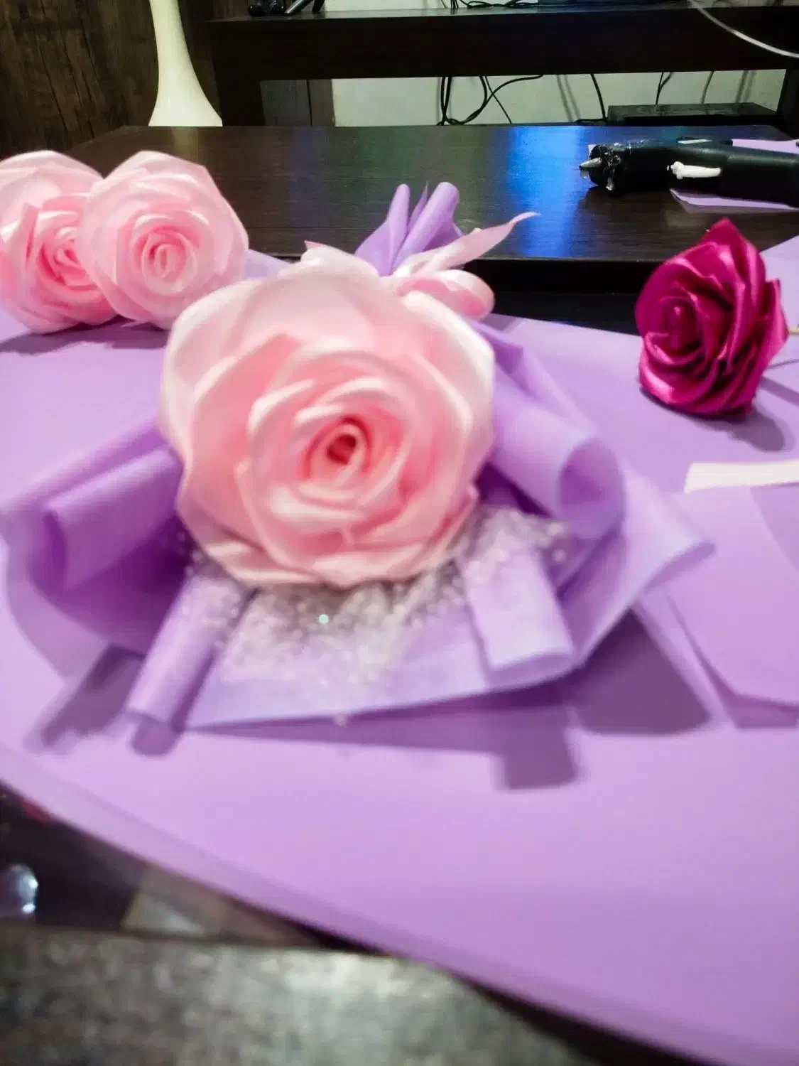 دسته گل روبانی|گل مصنوعی|بندر انزلی, سامانسر|دیوار