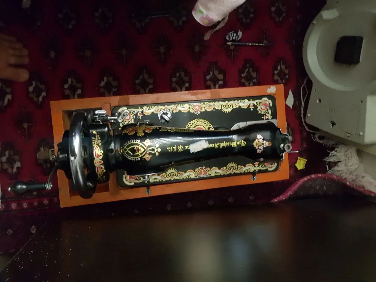 چرخ خیاطی دستی کلکسیونی|چرخ خیاطی و ریسندگی|مشکین‌دشت, |دیوار