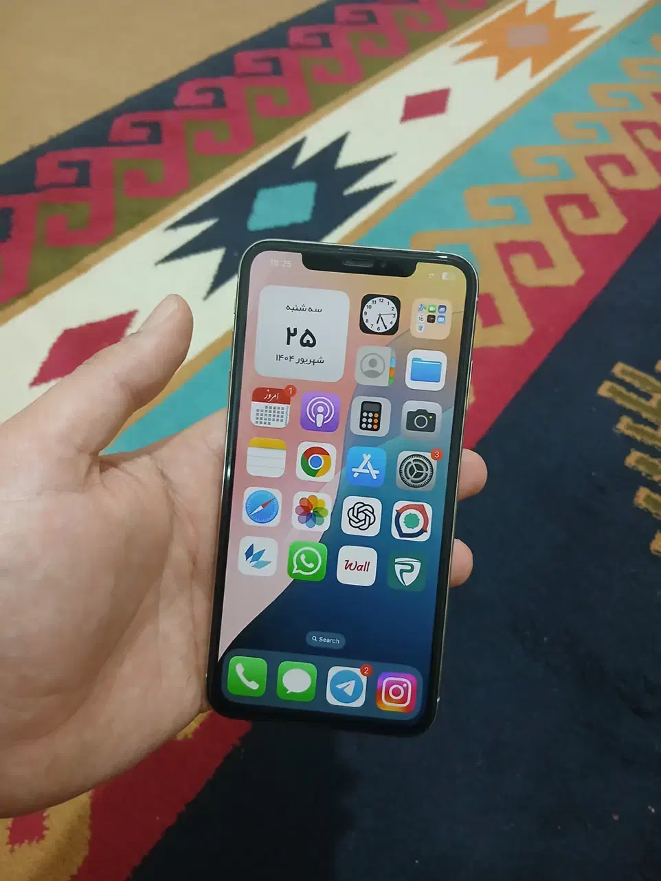 آیفون Xs Max 64 دو‌سیم|موبایل|رباط‌کریم, رباط‌کریم|دیوار