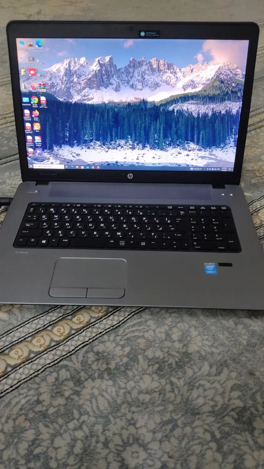 لپ تاپ اچ پی corei7 بسیار تمیز|رایانه همراه|مشهد, سناباد|دیوار