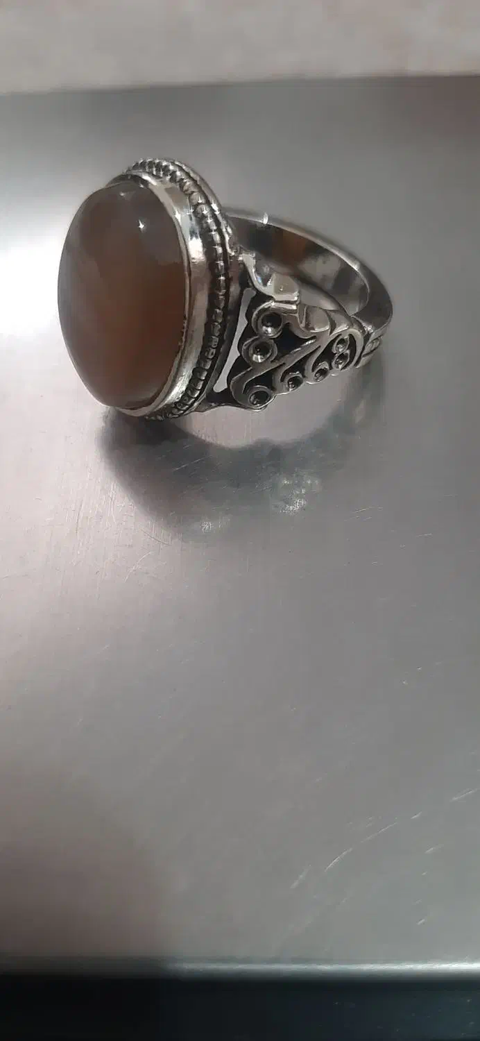 انگشتر عقیق نقره دست ساز|جواهرات|گرگان, |دیوار