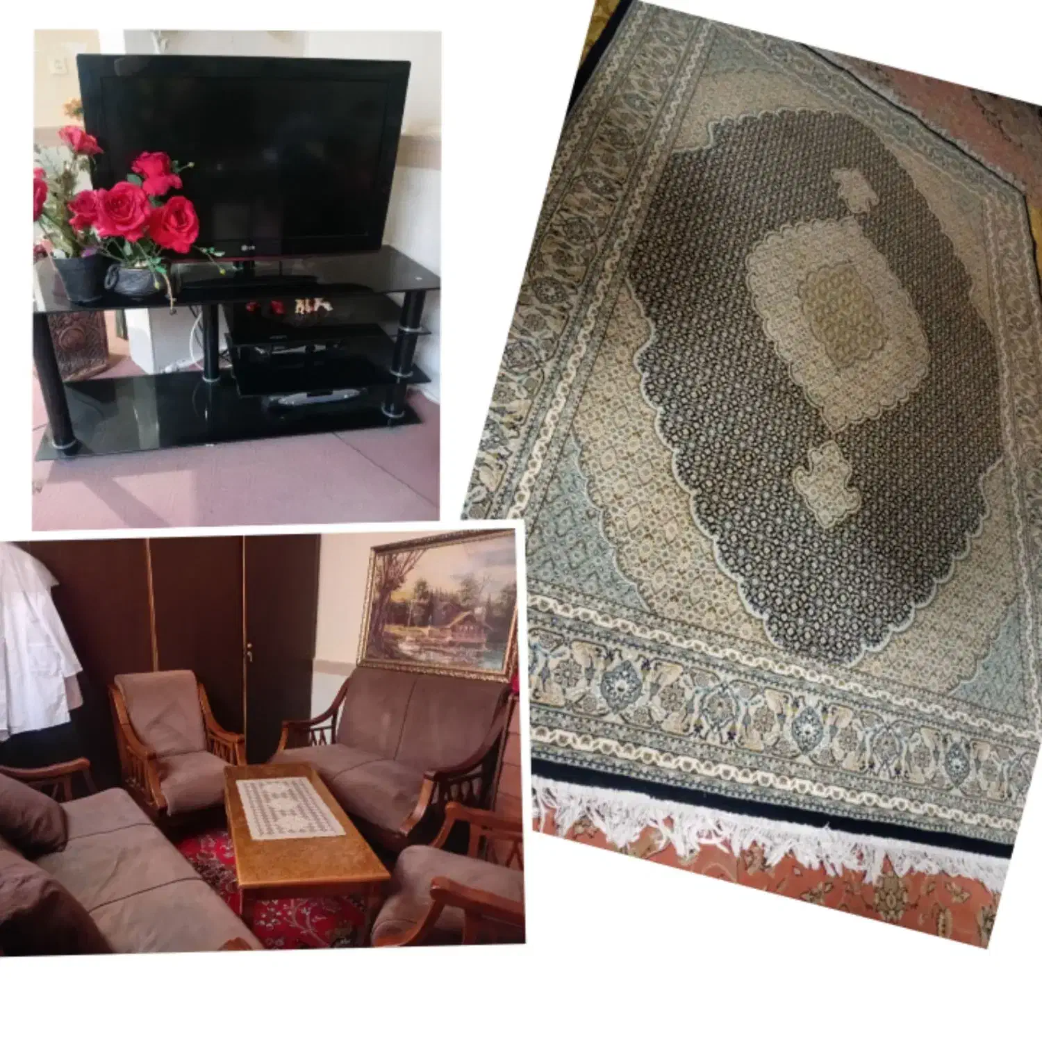 وسایل شخصی فرش۶ متری ماشینی میز TV مبل ۷ نفره|حراج|ملارد, |دیوار