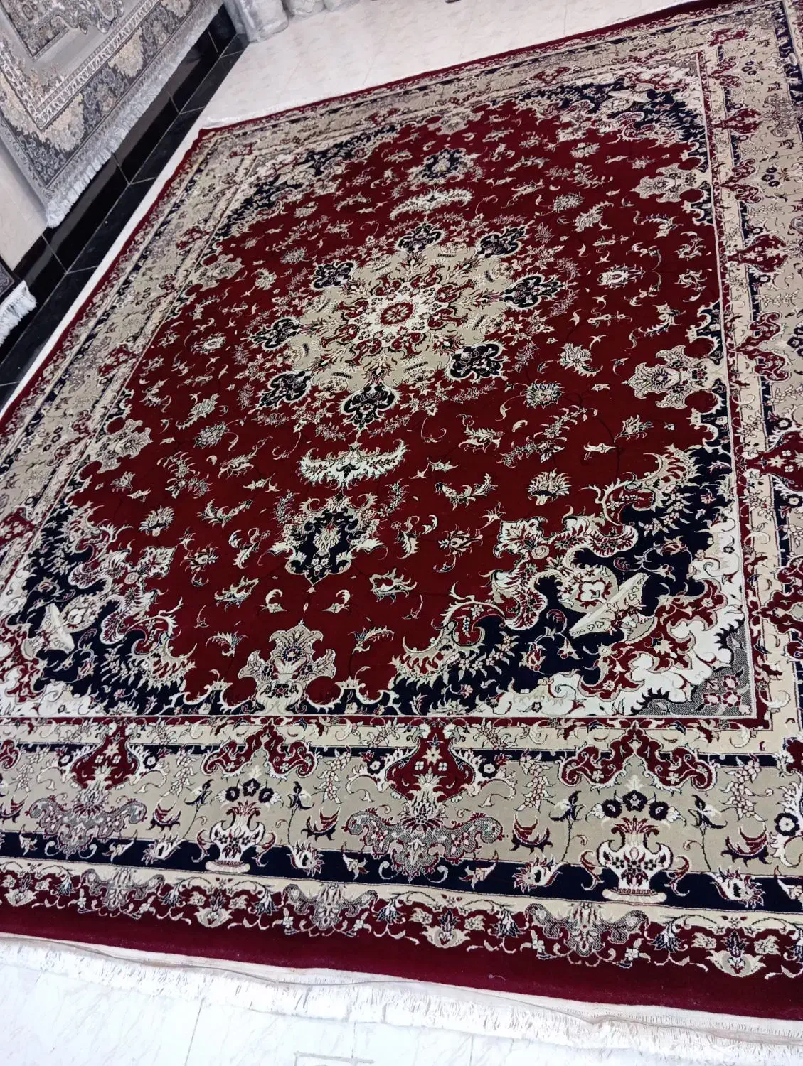 یک جفت فرش۱۲متری درجه یک|فرش|اردبیل, |دیوار