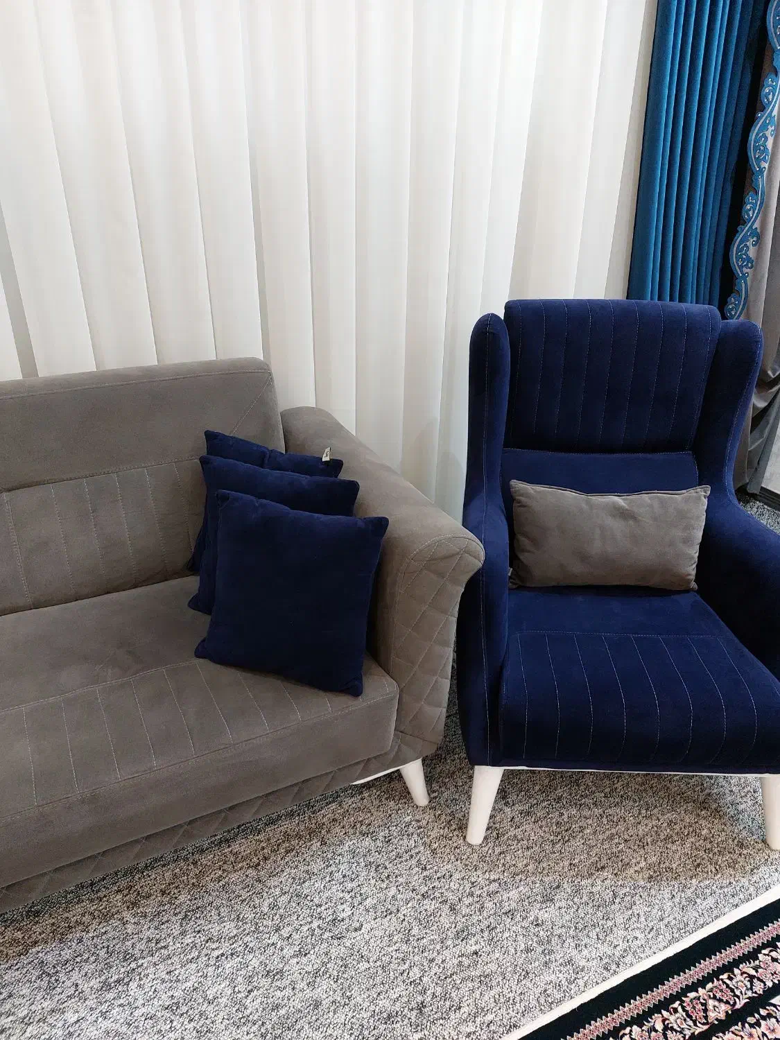 مبل ۱۲ نفره و صندلی اپن جکدار و میزتلویزیون|مبلمان خانگی و میز عسلی|قم, انسجام|دیوار