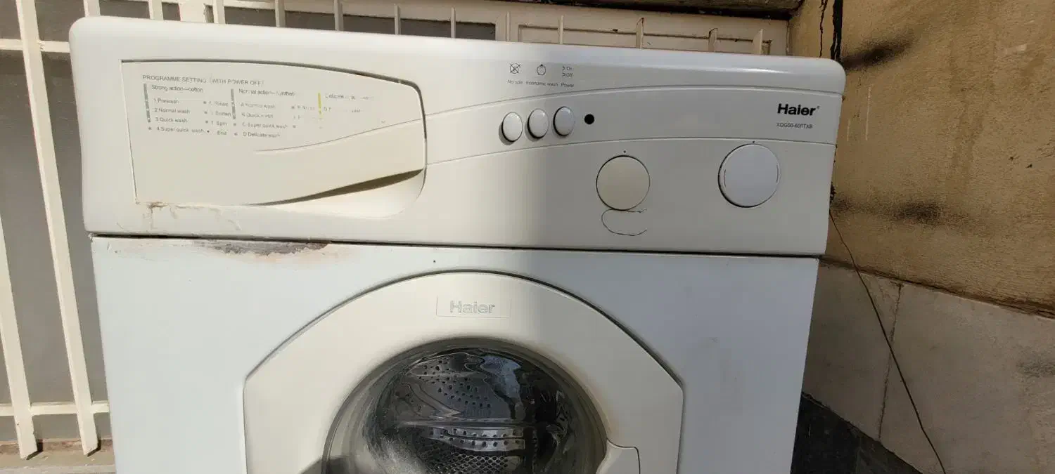 ماشین لباسشویی هایر ۵ کیلویی|ماشین لباسشویی و خشککن لباس|قم, سراجه (۱۵ خرداد)|دیوار