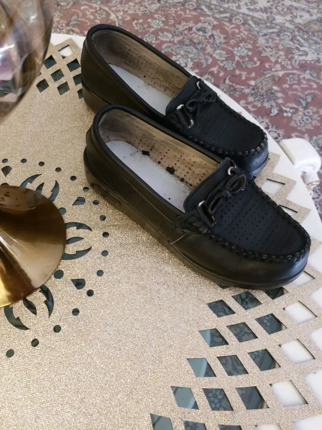 کفش چرم سایز ۴۰ ۴۱|کیف، کفش، کمربند|کوهدشت, |دیوار