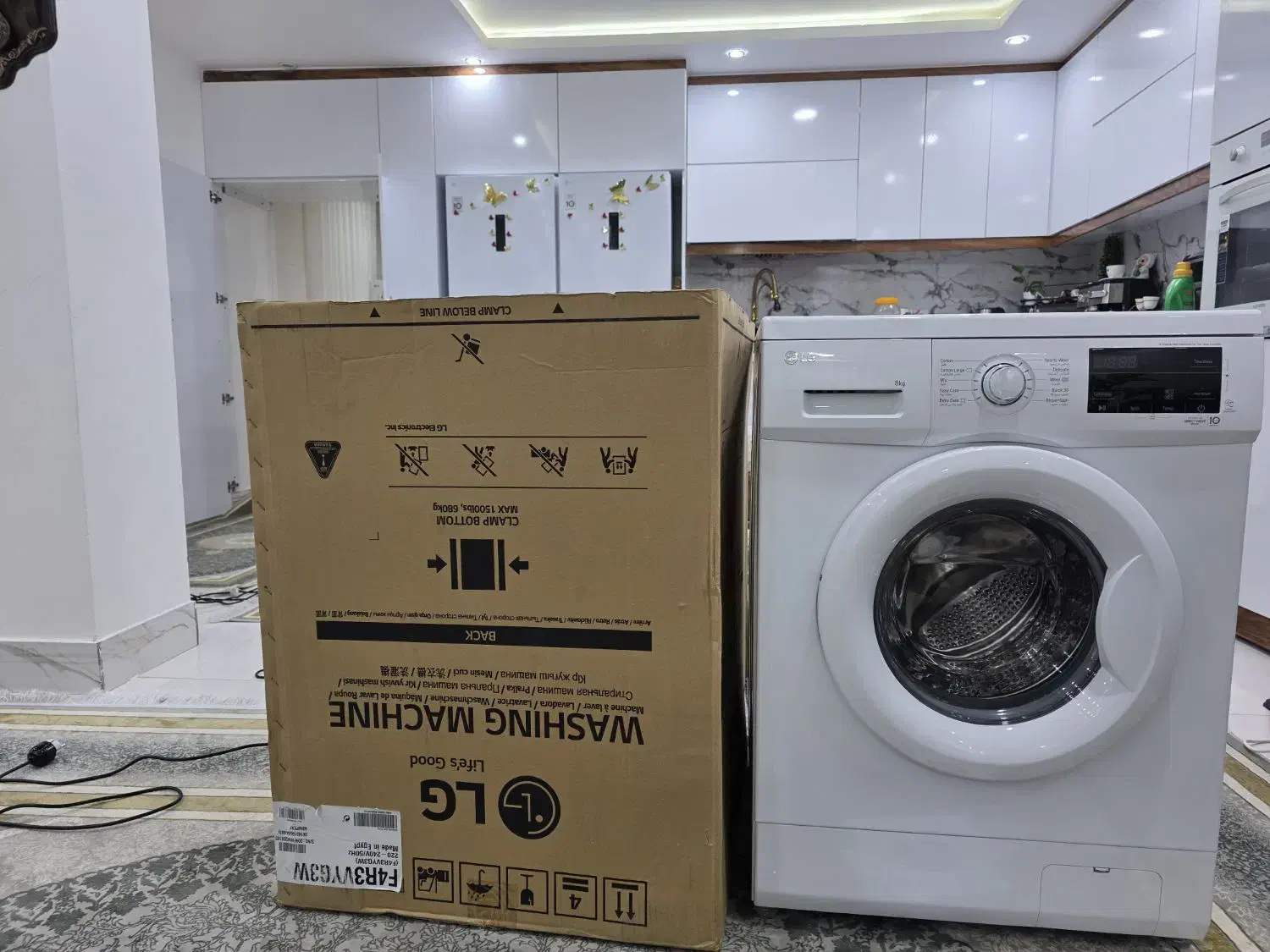 لباسشویی lG پلمپ ۸ کیلویی|ماشین لباسشویی و خشک‌کن لباس|بندر کنگان, |دیوار