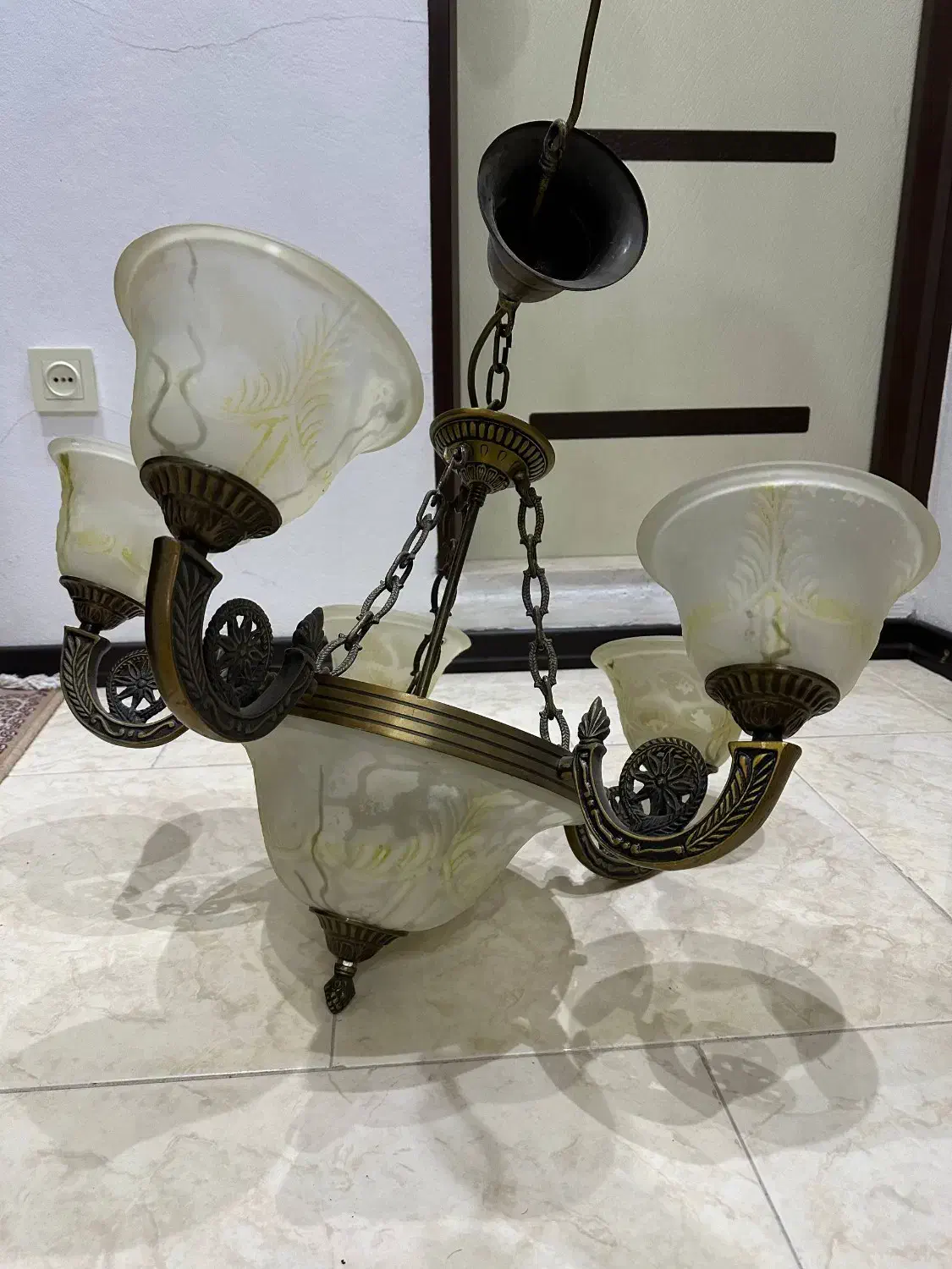 لوستر دو عدد|لوستر و چراغ آویز|نور, |دیوار