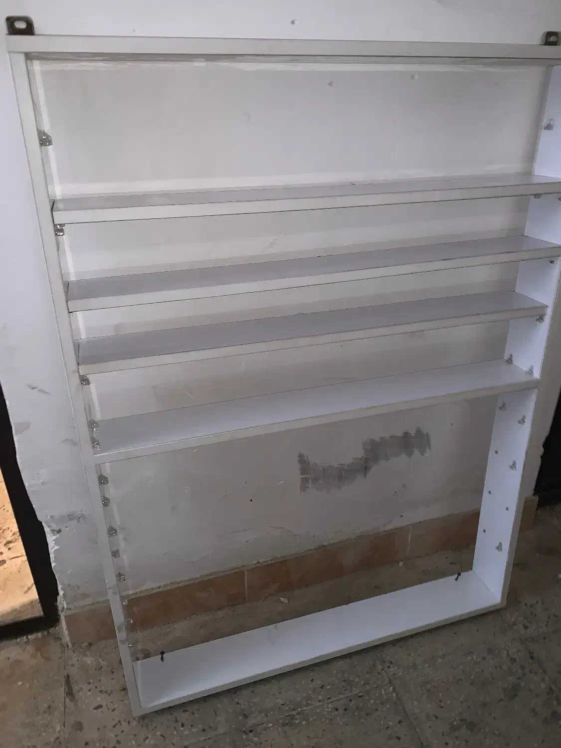 استند و قفسه مغازه ولوازم ارایشی و لاک ژل ام دی اف|کتابخانه، شلف، قفسه‌های دیواری|محمدیه-قزوین, |دیوار