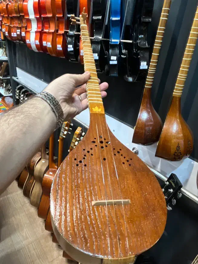 سه تار دلنواز سوخته کاری گالری موسیقی آرتیا شهرسبز|سازهای سنتی|لاهیجان, انقلاب|دیوار