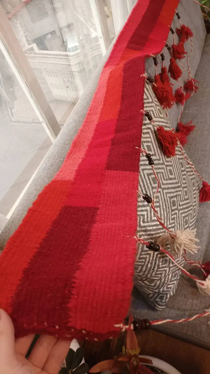 پرده گلیم بزرگ مناسب سفره خانه و خانواده سنتی|گلیم، جاجیم، گبه|مشهد, شریف|دیوار