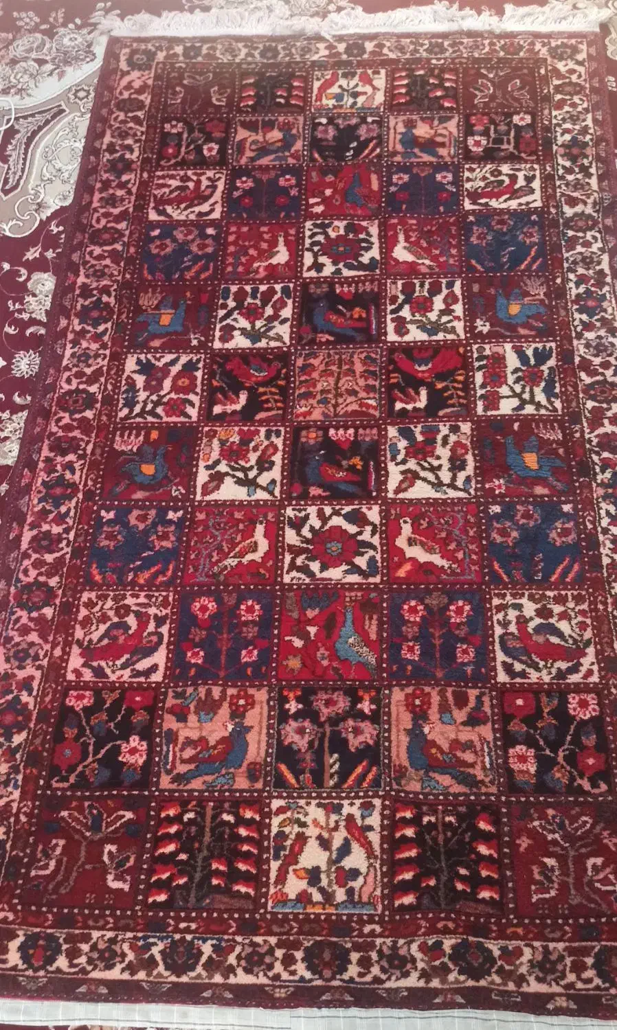 فرش دستباف بختیاری با قدمت ۷۰سال|فرش|دزفول, |دیوار