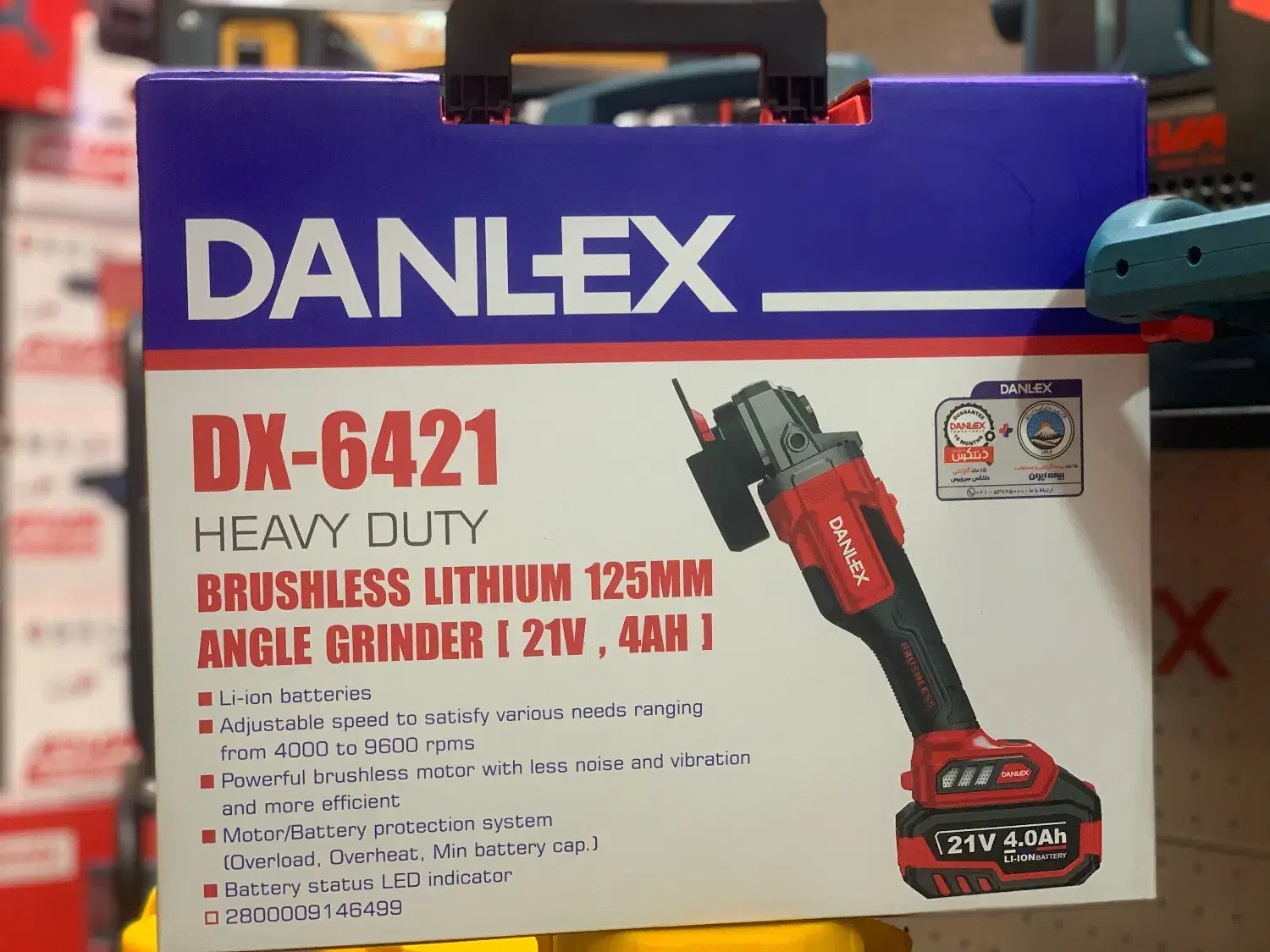 مینی فرز شارژی ۲ باتری دنلکس ۲۱ ولت ۴ آمپر|ماشینآلات صنعتی|میاندوآب, |دیوار