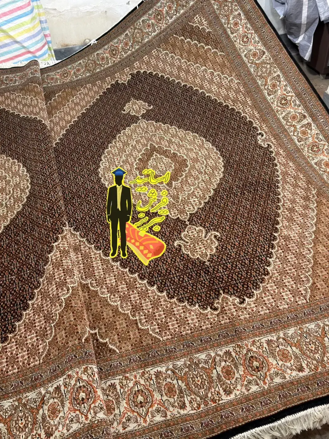 فرش جفت۹متر ماهی۴۰رج کمال الملک(اقساط بدون بهره)|فرش|تبریز, |دیوار