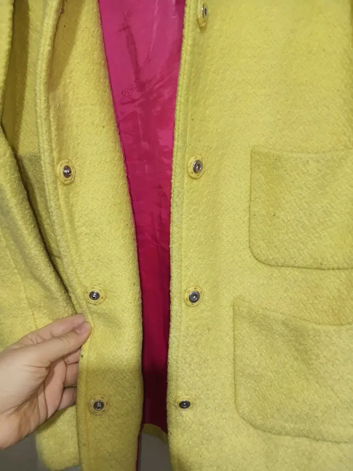 کت آستردار لیمویی گرم سایز ۳۸ ۴۰|لباس|تهران, تهرانسر شمالی|دیوار