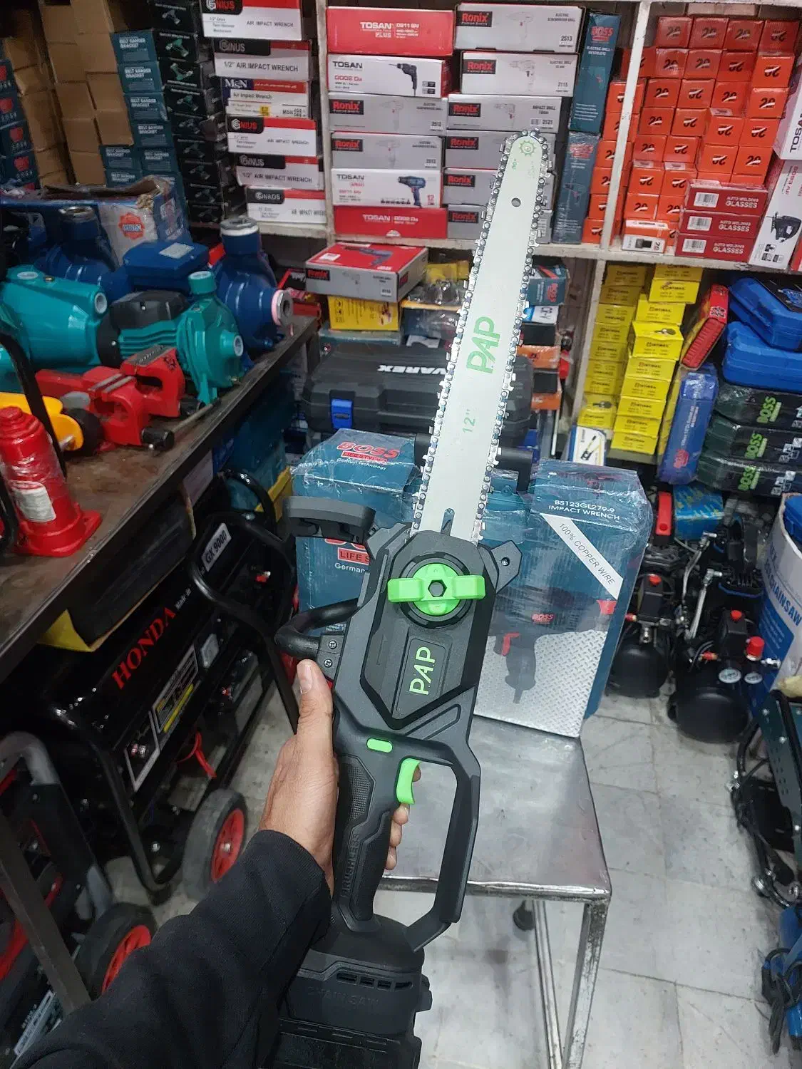 اره شارژی پی ای پی تیغ ۳۰ سانت اره برقی PAP|ماشین‌آلات صنعتی|شیراز, بازار|دیوار