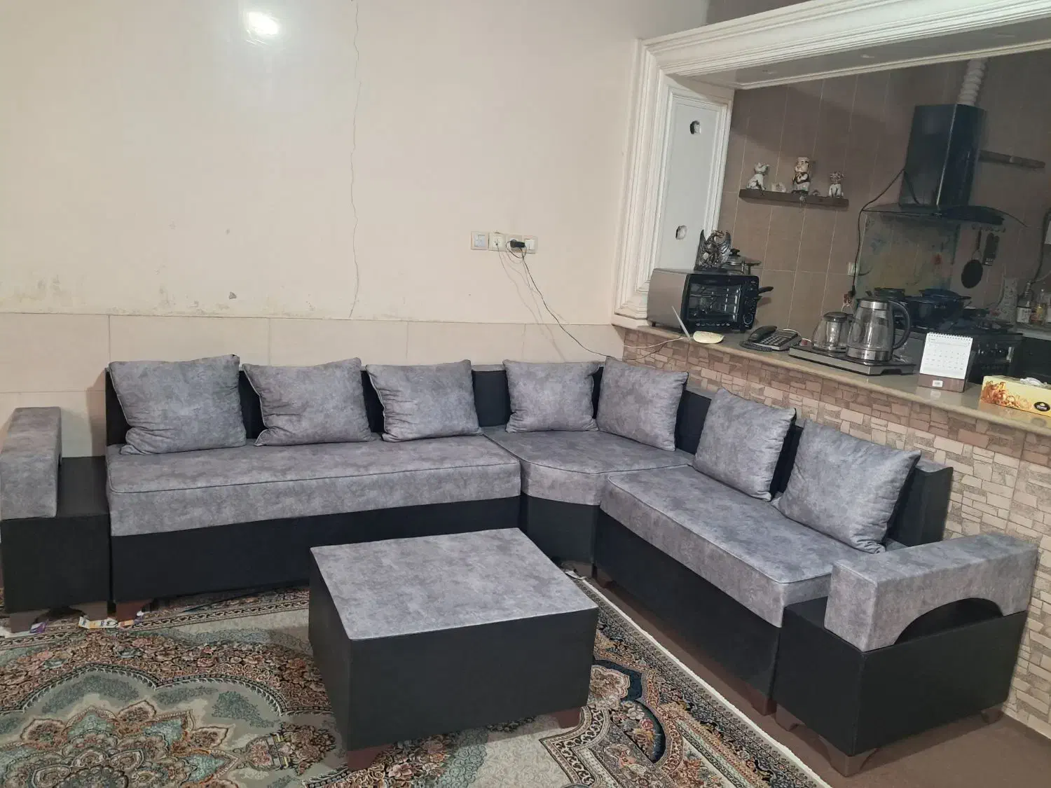 مبل ال ۷نفره|مبلمان خانگی و میز عسلی|شیراز, تندگویان|دیوار