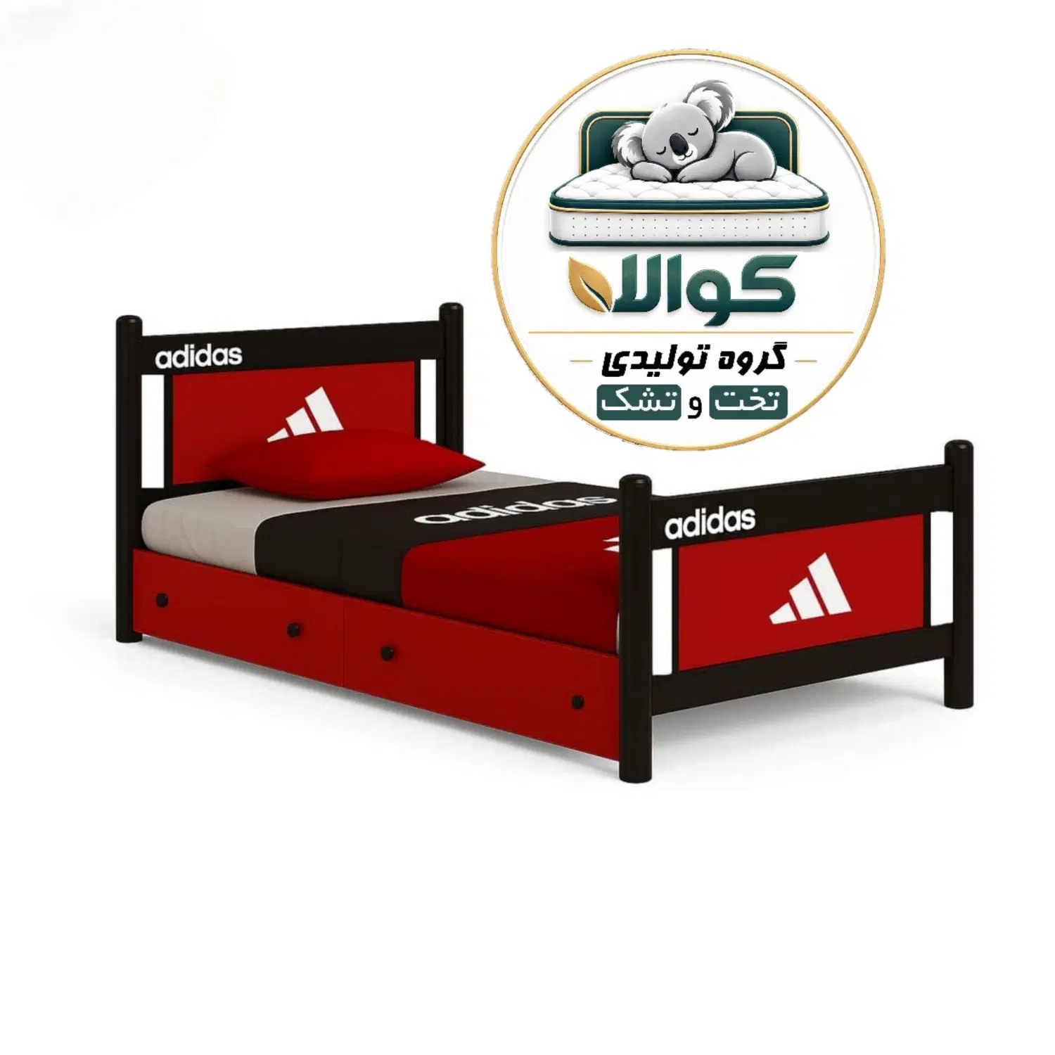 تخت خواب فلزی ۱نفره(تختخواب فلزی ۱طبقه) کوالا|تخت و سرویس خواب|مشهد, سیلو|دیوار